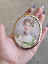 Load image into Gallery viewer, 1930s Hand Painted Miniature Portrait