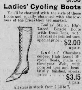 c. 1890s-1900s Cycling Boots
