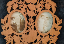 Load image into Gallery viewer, 1910s-20s Picture Frame Wall Hanging | Velvet + Wood