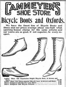 1890s Cycling Boots | Sz 4-5