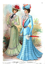 Load image into Gallery viewer, c. 1901 Black Lace Shirt-Waist or Bodice