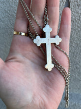 Load image into Gallery viewer, Reserved | Silver Scottish Agate Cross Necklace
