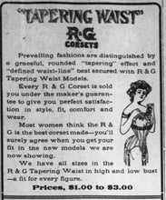 Load image into Gallery viewer, 1900s R&G Tapering Waist Corset | 23"