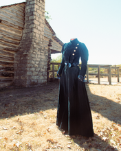 Load image into Gallery viewer, c. 1899-1900 Blue Velvet Dress