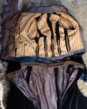 Load image into Gallery viewer, c. 1899-1900 Blue Velvet Dress