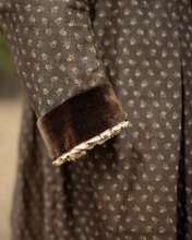 Load image into Gallery viewer, c. 1880s Brown Calico Dress