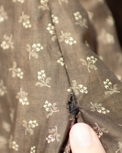Load image into Gallery viewer, c. 1880s Brown Calico Dress