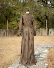 Load image into Gallery viewer, c. 1880s Brown Calico Dress