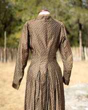 Load image into Gallery viewer, c. 1880s Brown Calico Dress