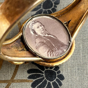 c. 1850s-1860s Gold Filled Locket Bracelet