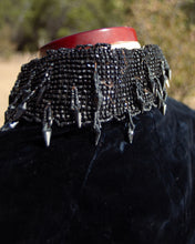 Load image into Gallery viewer, c. 1880s Beaded Black Velvet Bodice