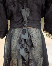 Load image into Gallery viewer, Early 1900s Black Lace Dress Set