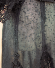 Load image into Gallery viewer, Early 1900s Black Lace Dress Set