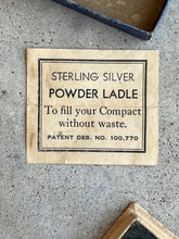 Load image into Gallery viewer, RESERVED c. 1930s Sterling Silver Powder Ladel in Original Box