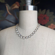 Load image into Gallery viewer, Art Deco Sterling Silver Paste Riviere Necklace