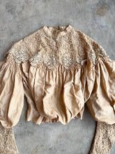 Load image into Gallery viewer, c. 1904 Peach Silk Blouse | Study + Display