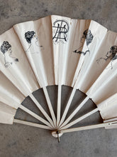 Load image into Gallery viewer, c. 1890s-1900s &quot;Gibson Girl&quot; Fan | Original Artwork