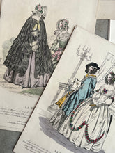 Load image into Gallery viewer, Lot of 11 1830s-1840s La Mode Fashion Plates