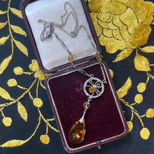 Load image into Gallery viewer, c. 1930s Sterling Silver Spider Necklace