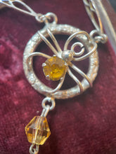 Load image into Gallery viewer, c. 1930s Sterling Silver Spider Necklace