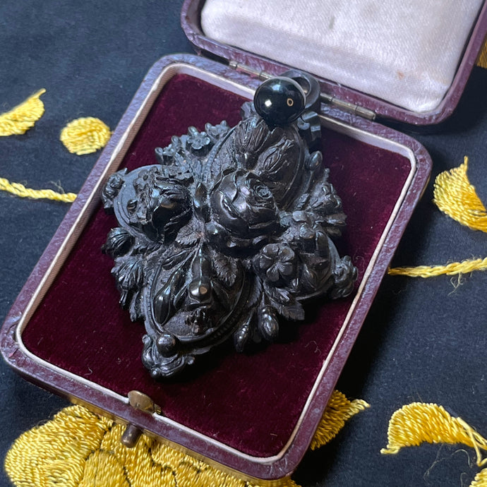 Victorian Gutta Percha Locket