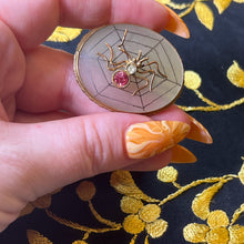 Load image into Gallery viewer, c. 1910s-20s Spider Brooch