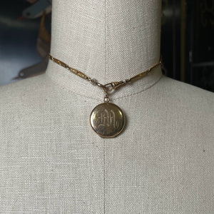 c. 1900s-1910s Gold Filled "M" Locket