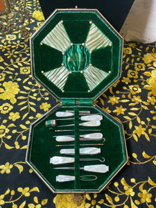 Victorian c. 1898 Sewing Kit in Box