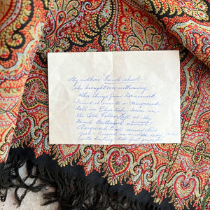 19th c. Paisley Shawl with Provenance