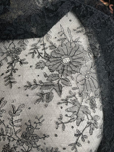 RESERVED | c. 1860s Chantilly Lace Shawl