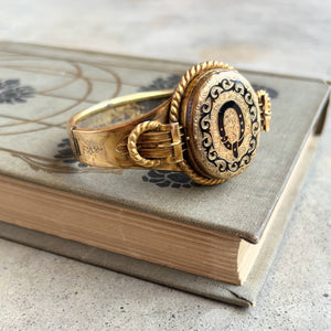 c. 1850s-1860s Gold Filled Locket Bracelet