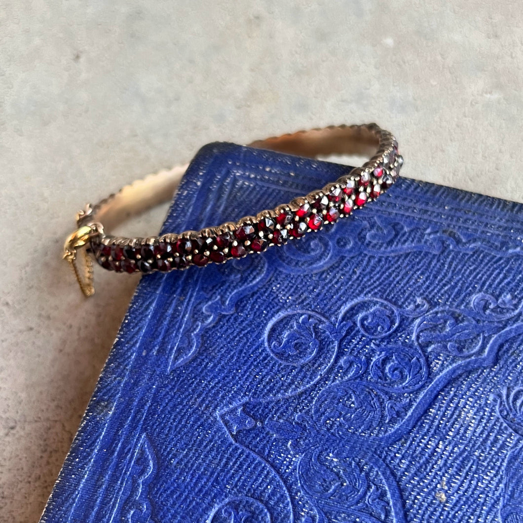 Late 19th c. Bohemian Garnet Bracelet