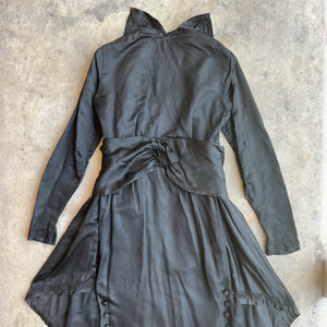 c. 19-Teens Black Silk Dress | Study + Display