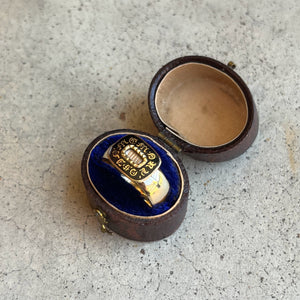 19th c. 14k Gold "In Memory Of" Conversion Ring