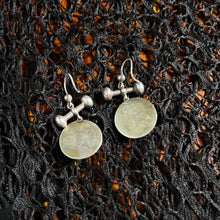 Load image into Gallery viewer, 19th Century Sterling Silver Banded Agate Earrings