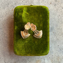 Load image into Gallery viewer, c. 1880s Gold Plated Earrings with 14k Gold Ear Wires