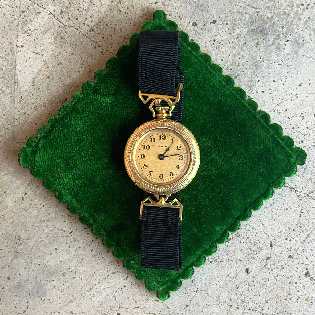 RESERVED | c. 1910s 14k Gold Lady Elgin Watch – Witchy Vintage