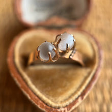 Load image into Gallery viewer, c. 1890s-1900s 10k Gold Toi et Moi Moonstone Ring