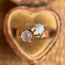 Load image into Gallery viewer, c. 1890s-1900s 10k Gold Toi et Moi Moonstone Ring