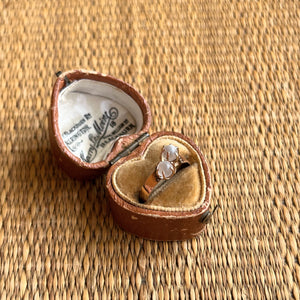 c. 1890s-1900s 10k Gold Toi et Moi Moonstone Ring
