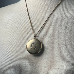 c. 1900s-1910s Gold Filled Horseshoe Locket