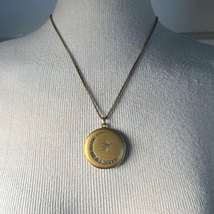 c. 1900s-1910s Gold Filled Celestial Locket