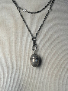 c. Late 19th Century Sterling Silver Vinaigrette Pendant