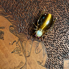 Load image into Gallery viewer, c. 1940s-1950s 14k Gold Spider or Beetle Brooch