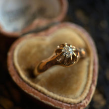 Load image into Gallery viewer, c. 1900s-1910s 14k Gold Belcher Set Diamond Ring