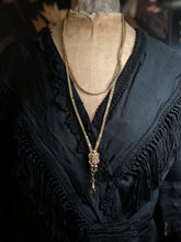 Load image into Gallery viewer, c. 1870s-1880s 14k Gold Unusual Long Guard Chain Necklace