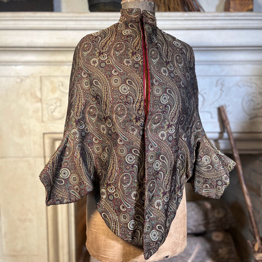 c. 1880s Silk Paisley Mantle