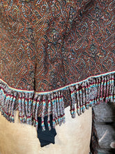 Load image into Gallery viewer, c. 1870s-1880s Paisley Mantle with Fringe