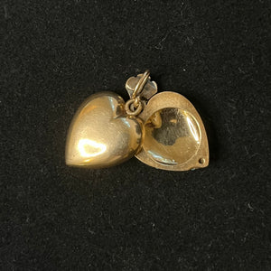 Mid-19th Century 14k Gold Puffy Heart Locket