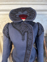 Load image into Gallery viewer, c. 1900s Blue Wool Jacket with Soutache